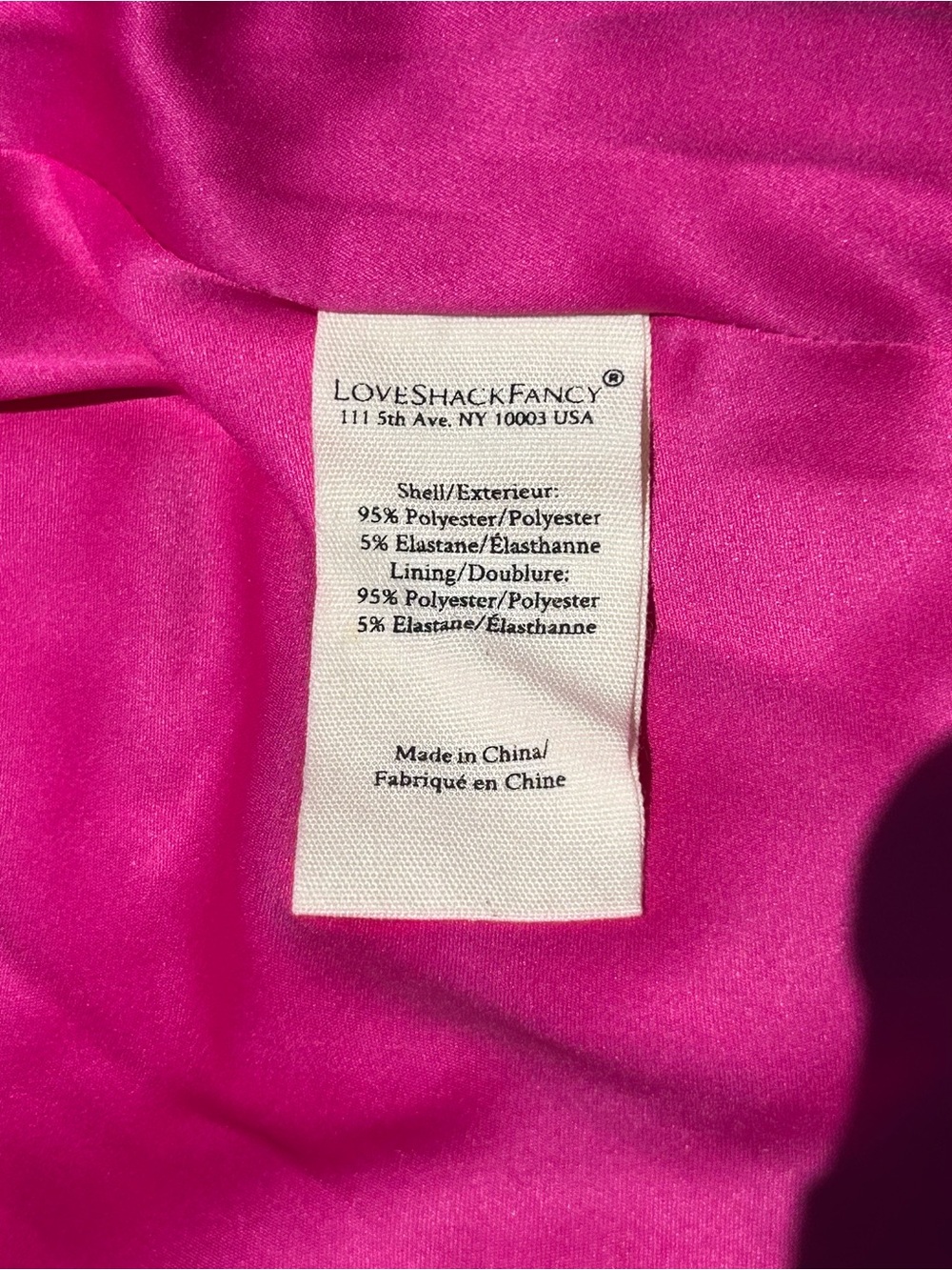 LOVESHACKFANCY BAYER HOT PINK CORSET STYLE MINI DRESS BOWS SZ 10 NWT - Picture 13 of 16
